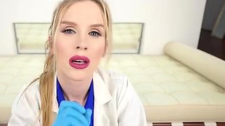 Roxy Cox - Doctor Treats Patient With Latex Handjob