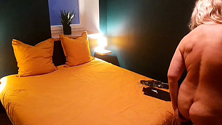 Mature Blonde Wife Enjoys Sex in Stockings