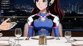 60 Frames, 1080p, D.va the Second Episode, the Innocent and Adorable Dva, Along with a Perfect Artful Oral Sex Scene. Blowjob,