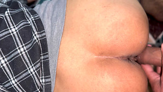 Shared the Bed in the Room with Friend's Wife and Fucked Her Pussy All Night Long