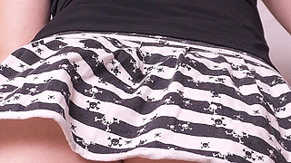 Upskrt Ass Peek of Cooking Wife