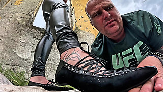 Lick Your Mistress’s Shoes, Slave!