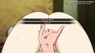 Naruto: Kunoichi Trainer - Slutty Blonde Teen Ino Yamanaka Has Risky Sex in a Restaurant. Her Little Pussy Gets Creampied