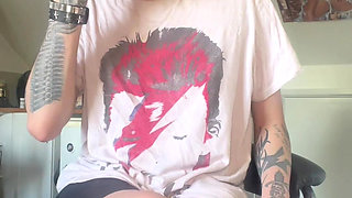 Skinny Goth Huge Belly Rapid Pregnancy at the Doctors Office