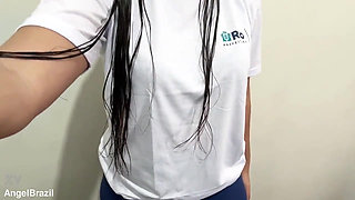 Hot Masturbation After College