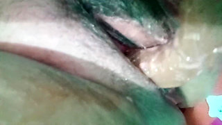 Sexy Filipina MILF Masturbates While It's Raining