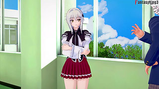 Koneko Blackmailed sex on the train - DXD NTR Madness Series
