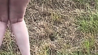 Outdoor Female Exhibitionist: Hitchhiking Flash