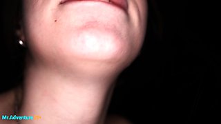 Cute Teens Brunette Fuck POV in bathroom