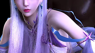 3D Cute Cosplay Babe Wearing Hot Dress Have Gangbang Sex