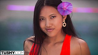 Cute Christian Clay and Wasian May at lingerie porn
