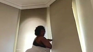 Busty SSBBW MILF Squirts Masturbating & Stripteasing