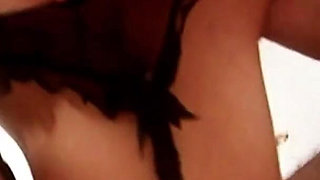 Funny Food Scene 2: Couple of Blonde Waitresses Fucking in Lingerie in a Foursome Covered in Cream