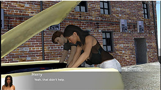 Project Hotwife - Gameplay - Roleplay - Wife Tries to Repair Car and Get Wet