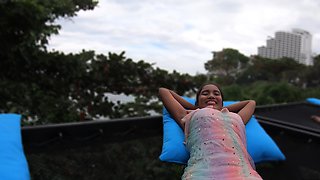 Horny Thai GF enjoys BFs big cock fully