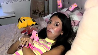 Stepsister needs my sperm and orgasm to feel better during