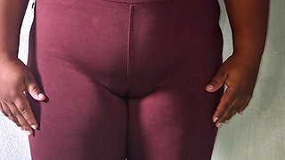 Hot mom of my friend wearing leggings to go to the gym