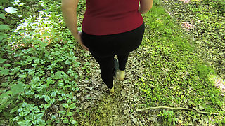Completely Naked Through the Woods - Ass, Tits, Cunt Pounded