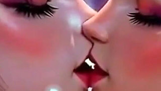 2. Movie, the Queen Ask 2 Girls for Kiss and Bouncing Breast, Ai Animation