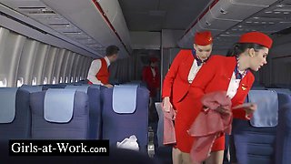Young beauty shares intense uniform passion