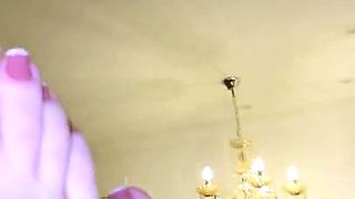 Flexible foot fetish masturbating with feet and hands