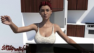 3d hentai, older mom and young son, cartoon