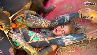 Sexy Alt Dreadhead Girl Rides a Big Cock with Her Ass