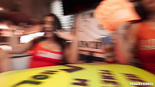 Naughty girls sex orgy unbelievable X-rated clip