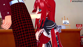 Rias Gremory sex in the Library - DXD NTR Madness Series