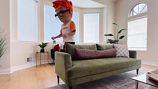 Freya Von Doom, Wall Slut Gets Facial from PornDude