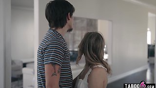 Pissing and unloading threesome with step-mom