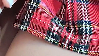 Plaid Skirt Seduction - Triple Load From My Hot Wife