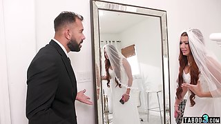 Best man calms down a nervous teen bride