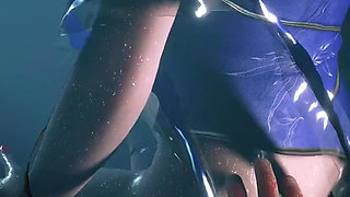 3D Horny Slut Cosplay Stripper Got Her Wet Pussy Fucked so Hard