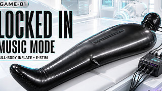 Wife Punishes Her Slave in Full-body-inflate Latex Bag - Estim - Restricted Breathing - Bagged