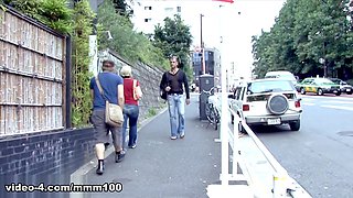 Petite Asian Ramu Ebisu with Hairy Pussy Takes on French Stud Alain Deloin in Hardcore Session - MMM100