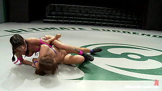 Emma Haize Gets Her Ass Kicked. Then Ass Fucked with the Biggest Strap-on We Have.