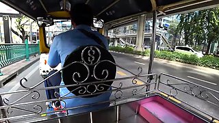 Busty but petite Thai MILF amateur amazing sex with a Farang