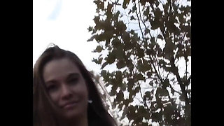 Big Tits Amateur Babe Fingered In Car Backseat - Real Italian Couple Outdoor HD