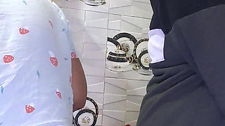 Stepsister Fucked by Her Stepbrother Kitchen Sex in Hindi Voice