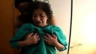 Big Black Cock Pounds Petite Japanese Granny Hard
