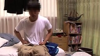 Asian schoolgirl enjoy group sex