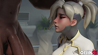 Overwatch Mercy Dr. Ziegler - Patient's BBC Double Penetration Animation