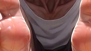 87 Year Old Granny Sensual Foot Oil Massage - Gorgeous Feet & Nails