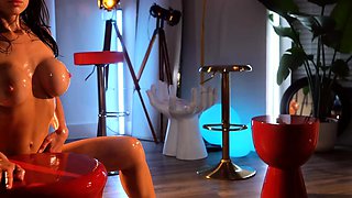 Gaping ass fisted by solo playing babe after big toy fun