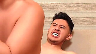 Incredible!! My First Porn Casting with Two Cocks Very Full of Milk