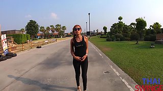 Asian amateur passion ignites in outdoor Thai tryst