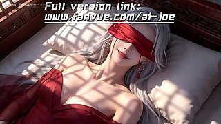 Chinese Snow White Beauty in Red Dress Gives Blowjob - AI Hentai Episode 1