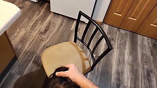 POV Kitchen Sex, Foot Job and Foreplay