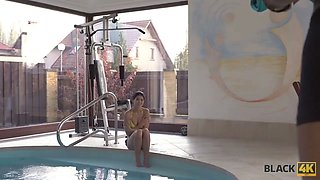 Black4k. petite hottie likes gigantic muscles and enormous boner...